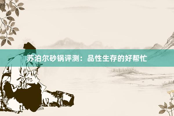 苏泊尔砂锅评测：品性生存的好帮忙